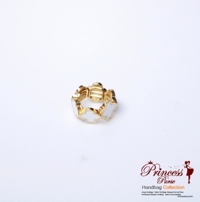 Designer Inspired Rounded Cross Shaped Stretch Ring